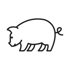 PIG design vector icon