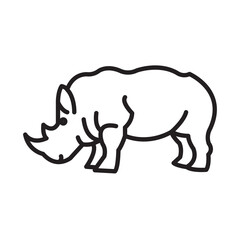 RHINOCERROD design vector icon