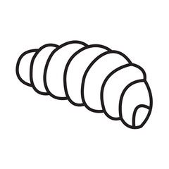 SAGO CATERPILLARS design vector icon