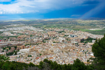 Fototapeta premium スペイン カスティーリャ・イ・レオン州の街並み