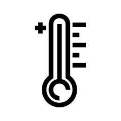 temperature icon or logo isolated sign symbol vector illustration - high quality black style vector icons