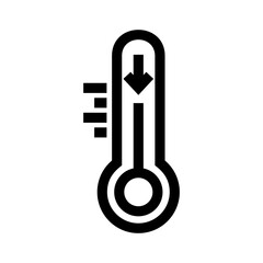 temperature icon or logo isolated sign symbol vector illustration - high quality black style vector icons