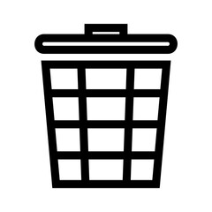 trash icon or logo isolated sign symbol vector illustration - high quality black style vector icons