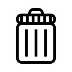 trash icon or logo isolated sign symbol vector illustration - high quality black style vector icons