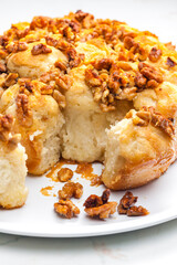 still life of walnuts cake