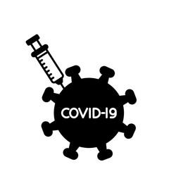 Covid vaccination Vector Icon

