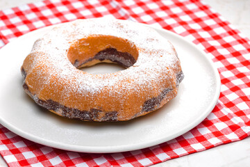 round cake called babovka in Czech