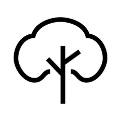 tree icon or logo isolated sign symbol vector illustration - high quality black style vector icons