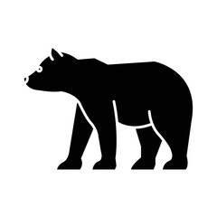 Solid BEAR design vector icon