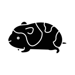 Solid HAMSTER design vector icon