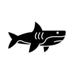 Solid SHARK design vector icon