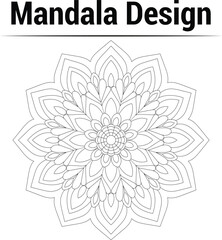  Floral background mandela design