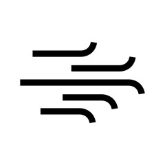 wind icon or logo isolated sign symbol vector illustration - high quality black style vector icons