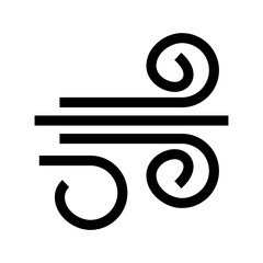 wind icon or logo isolated sign symbol vector illustration - high quality black style vector icons