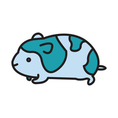Filled Line HAMSTER design vector icon