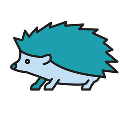 Filled Line HEDGEHOG design vector icon