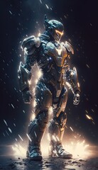 Fototapeta premium person robot Generative Ai