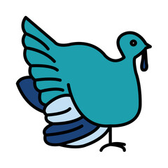 Filled Line TURKEY design vector icon