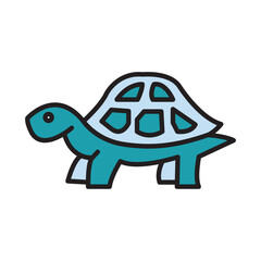 Filled Line TURTLE design vector icon