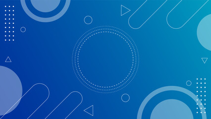 abstract blue background minimal background design. abstract composition. blue gradient background with lines and circles. vector illustration
