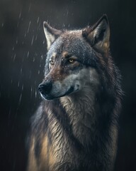 Obraz premium Gray Wolf Lupus