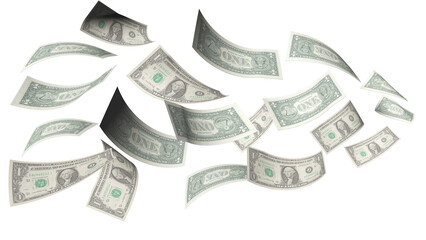 dollars flying isolated for background air wind © sea and sun