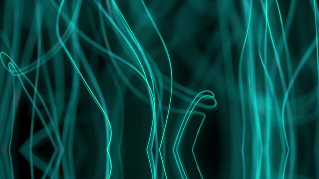 blue plasma lines moving upwards in elegant swirls, black background