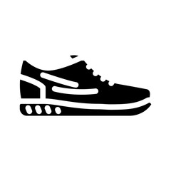 footwear fitness sport glyph icon vector illustration