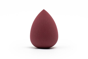 Beauty blender on white isolated background for cosmetics