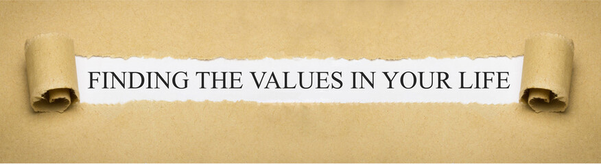 Finding the values in your life