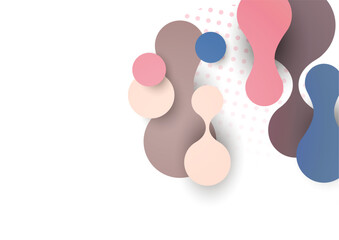 Abstract overlay shapes. Wavy shapes, flowing elements, flow lines. Trendy futuristic design for banner, flyer, poster, logo. Vector