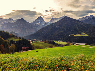 Mountain landscape in Austria
