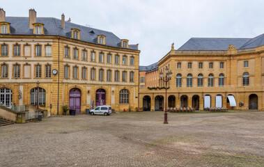 Fototapeta na wymiar Comedy square in Metz