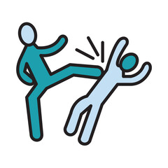 Filled Line VIOLANCE design vector icon