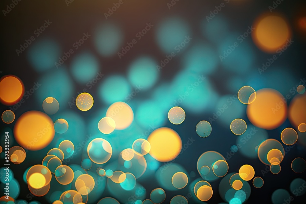 Wall mural light bokeh out of focus, abstract backdrop. generative ai