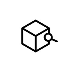 Box Analysis Line Icon
