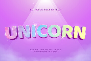decorative unicorn Font and Alphabet vector © OreNyee