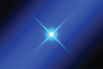 Fototapeta na wymiar Blue transparent light lens flares streaks