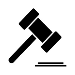 Solid GAVEL design vector icon