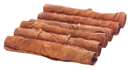Rolled tobacco leaves