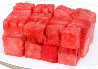 Sliced watermelon