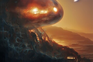 Space void created with generative ai technology