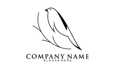 Sparrow luxury symbol vector logo