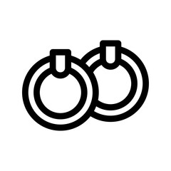 valentine rings icon or logo isolated sign symbol vector illustration - high quality black style vector icons