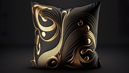 beautiful, modern pillow with many colors can complement the living room or the bedroom