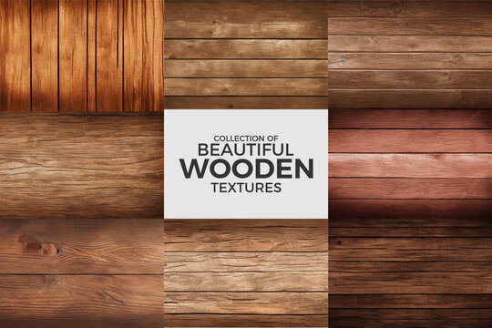 Browne wooden background or texture collection. Table food board graphic textured