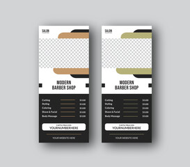 Barber shop roll up banner,hair salon cutting and spa business stand banner design,stand banner