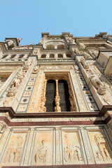 Obraz premium facade of Certosa di Pavia in Italy 
