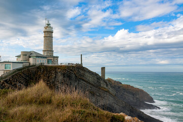 Fototapeta na wymiar Cabo Mayor lighthouse . Spain
