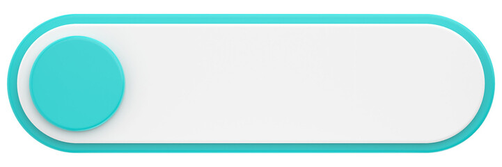 Fototapeta premium 3D button. Empty button. 3D illustration.